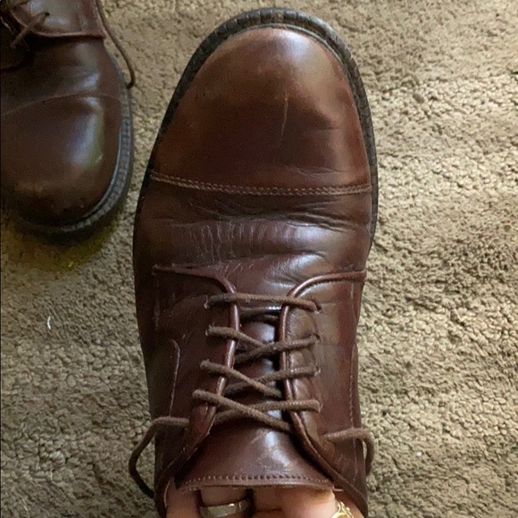 Vintage brown leather dress shoes - Picture 2 of 4